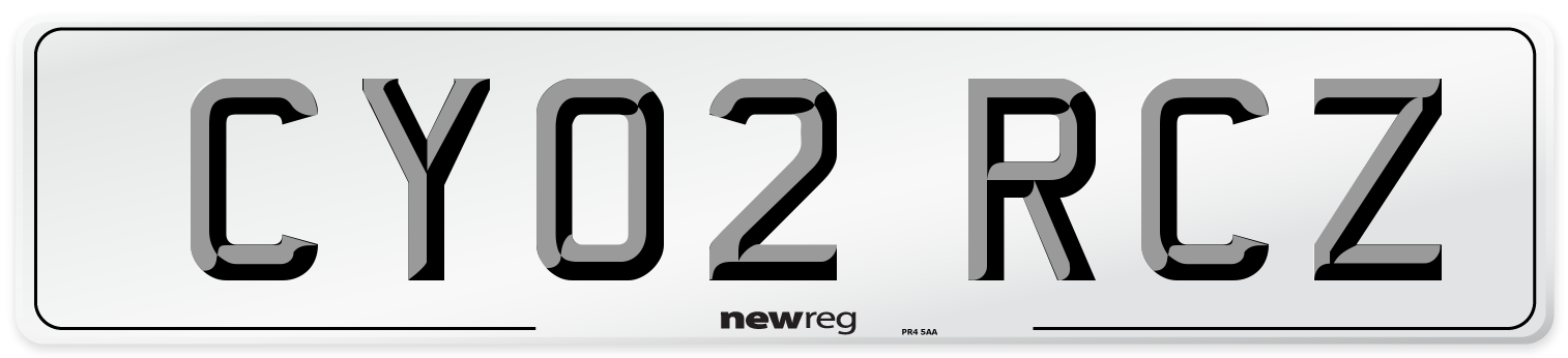CY02 RCZ Number Plate from New Reg